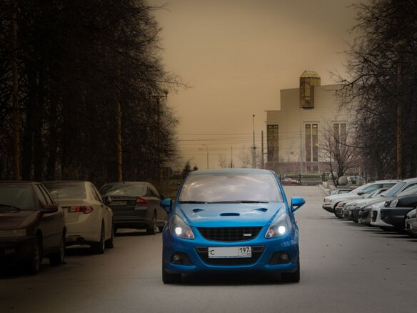 2008 Opel Corsa OPC D, голубой