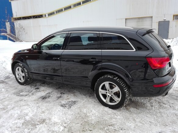 2012 Audi Q7 I (4L) Рестайлинг, чёрный - вид 4