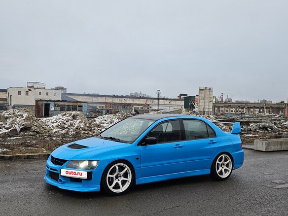 2007 Mitsubishi Lancer Evolution IX, голубой, 3200000 рублей - вид 8