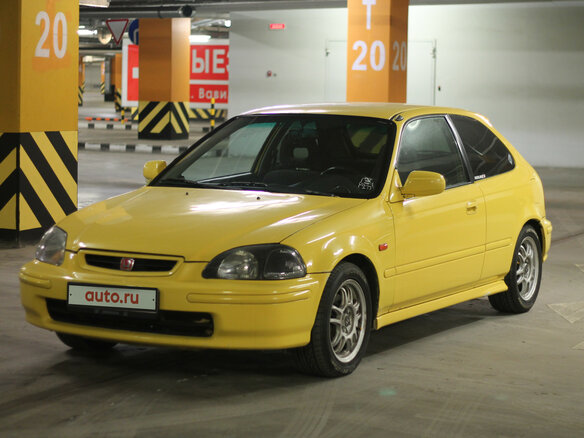 1998 Honda Civic VI, жёлтый