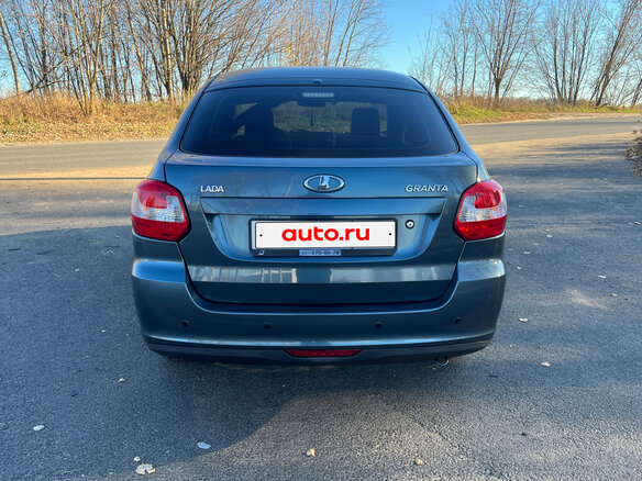 2014 Lada (ВАЗ) Granta I, серый, 370000 рублей - вид 5