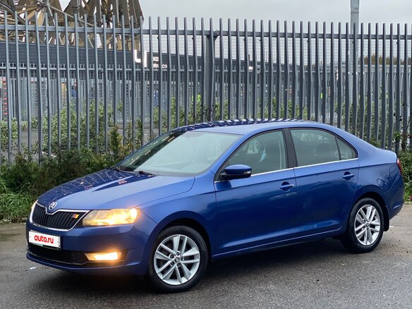 2018 Skoda Rapid I Рестайлинг, синий, 1300000 рублей