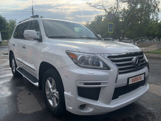 2015 Lexus LX 570 III Рестайлинг, белый, 6550000 рублей, вид 3