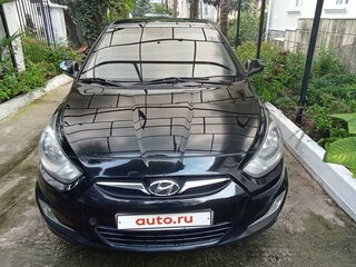 2012 Hyundai Solaris I, чёрный, 950000 рублей, вид 1