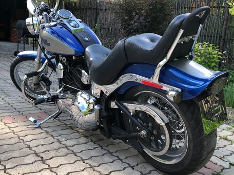2008 Harley-Davidson Softail Custom, синий, 999999 рублей, вид 4