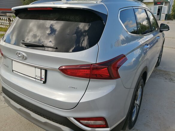 2018 Hyundai Santa Fe IV, серебристый - вид 14