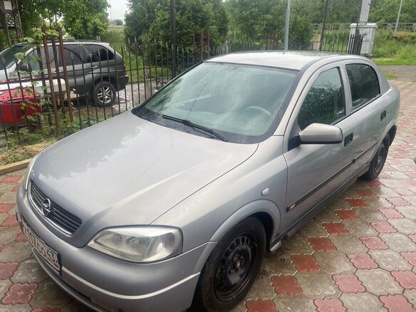 2002 Opel Astra G, серебристый, 345000 рублей
