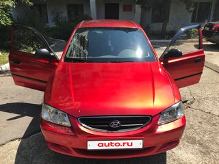 2007 Hyundai Accent ТагАЗ II, красный, 620000 рублей, вид 2