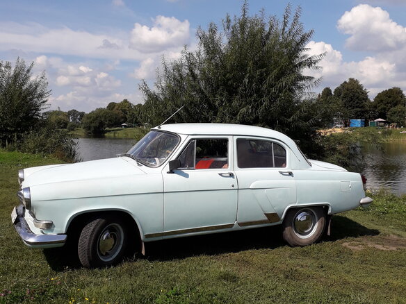 1960 ГАЗ 21 «Волга» 21В, голубой - вид 6
