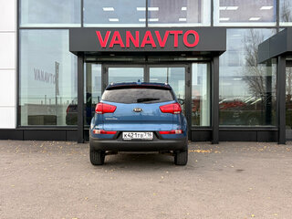 2014 Kia Sportage III Рестайлинг, синий, 1320000 рублей, вид 4