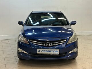 2016 Hyundai Solaris I Рестайлинг, синий, 980000 рублей, вид 2