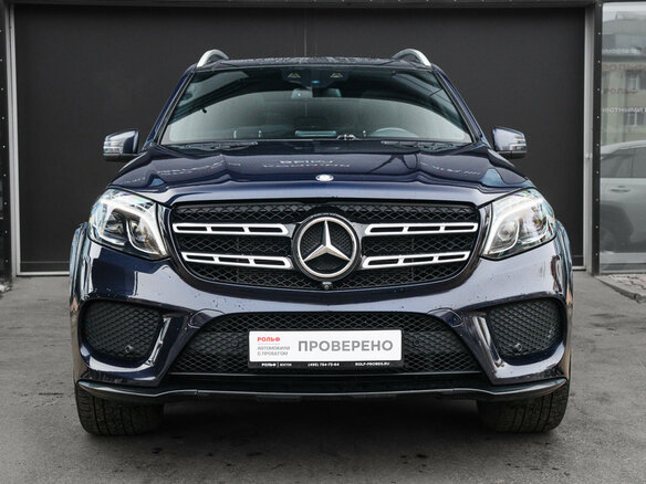 2016 Mercedes-Benz GLS 400 I (X166), синий, 3675000 рублей - вид 1