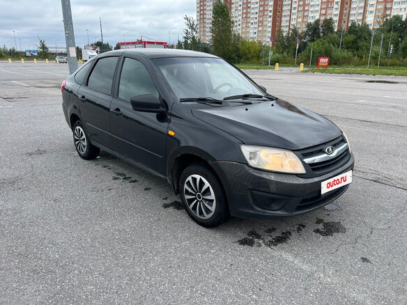 2016 Lada (ВАЗ) Granta I, чёрный, 315000 рублей - вид 3
