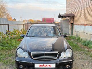 2001 Mercedes-Benz C-Класс 240 II (W203), чёрный, 400000 рублей, вид 2