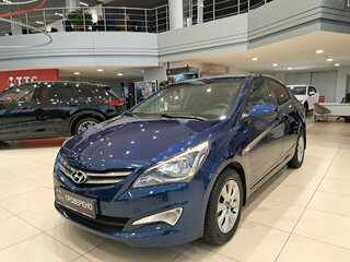 2016 Hyundai Solaris I Рестайлинг, синий, 1160000 рублей, вид 1