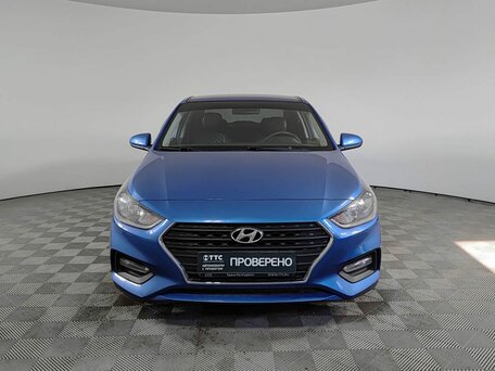 2018 Hyundai Solaris II, синий, 1160000 рублей, вид 2