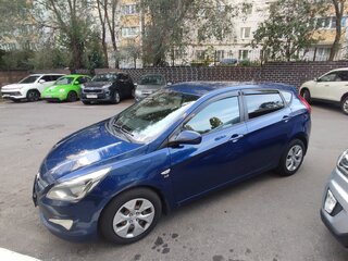 2015 Hyundai Solaris I Рестайлинг, синий, 979000 рублей, вид 2