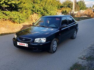 2008 Hyundai Accent ТагАЗ II, чёрный, 265000 рублей, вид 1