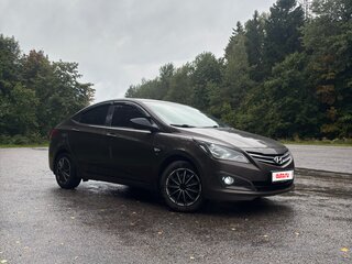 2014 Hyundai Solaris I Рестайлинг, коричневый, 880000 рублей, вид 2