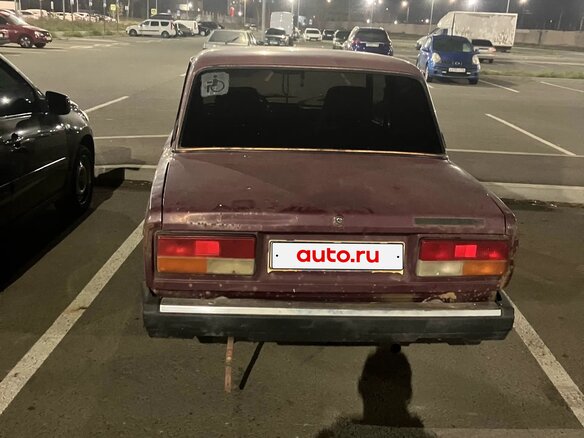 2004 Lada (ВАЗ) 2107, пурпурный, 55000 рублей - вид 2