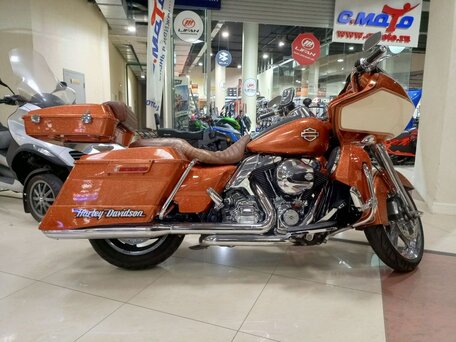 2013 Harley-Davidson Road Glide, оранжевый, 1300000 рублей, вид 5