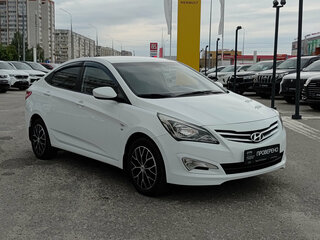 2014 Hyundai Solaris I Рестайлинг, белый, 1125000 рублей, вид 3