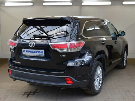 2014 Toyota Highlander III (XU50), чёрный, 1910000 рублей, вид 4