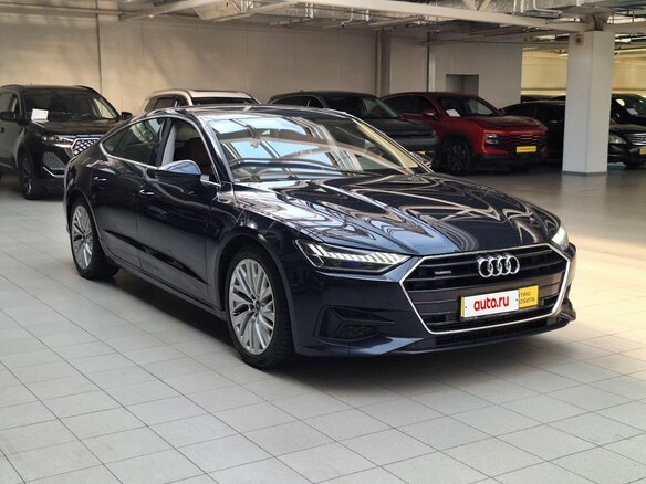 2021 Audi A7 55 TFSI II (4K), синий, 4900000 рублей