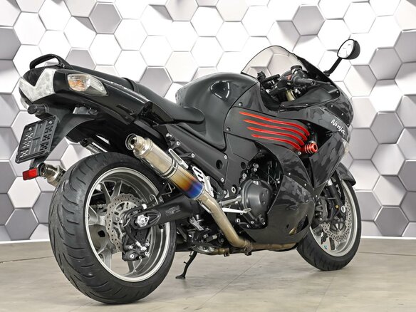 2006 Kawasaki ZZR 1400, чёрный - вид 6