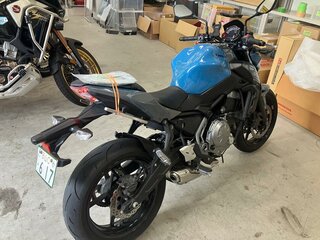 2019 Kawasaki Z 650, синий, 677000 рублей, вид 4
