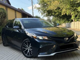 2021 Toyota Camry US Market VIII (XV70) Рестайлинг, синий, 2500000 рублей, вид 3