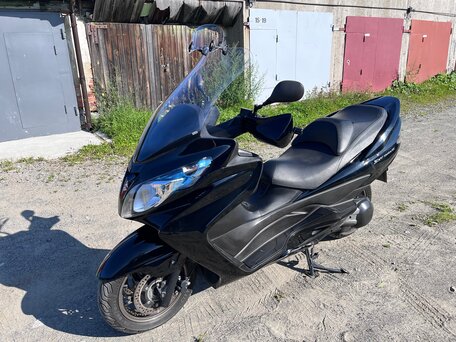 2012 Suzuki Burgman (SkyWave) 400, чёрный, 400000 рублей, вид 1