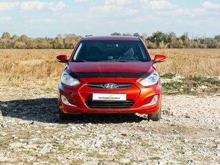 2011 Hyundai Solaris I, красный, 849000 рублей, вид 3