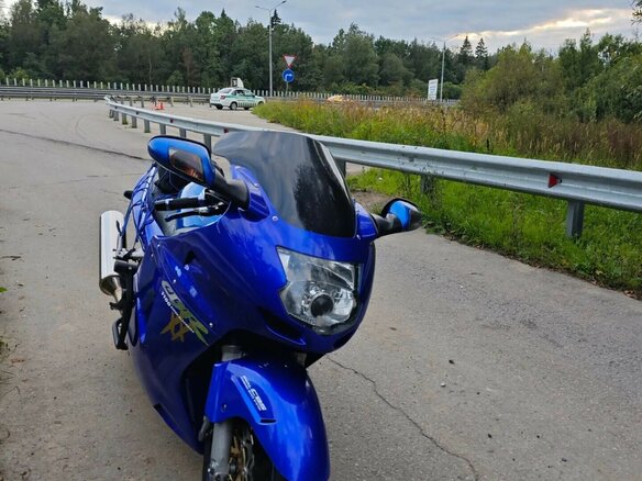 2002 Honda CBR 1100 XX, синий, 370000 рублей