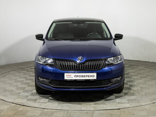 2017 Skoda Rapid I Рестайлинг, синий, 1349900 рублей, вид 2