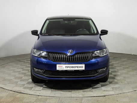 2017 Skoda Rapid I Рестайлинг, синий, 1349900 рублей, вид 2