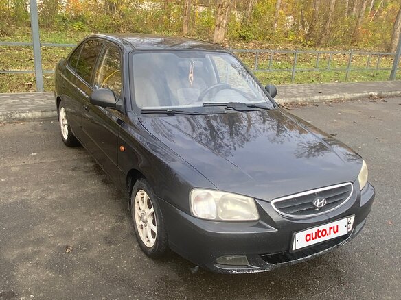 2007 Hyundai Accent ТагАЗ II, чёрный, 330000 рублей - вид 7