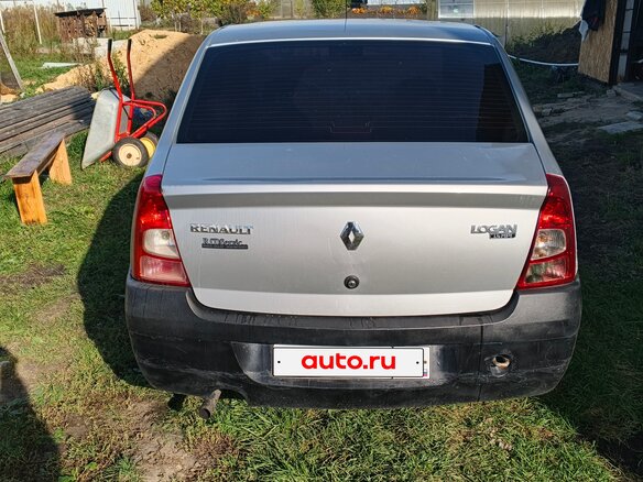 2013 Renault Logan I Рестайлинг, серый, 195000 рублей - вид 4