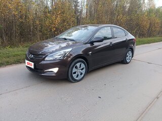 2016 Hyundai Solaris I Рестайлинг, коричневый, 1165000 рублей, вид 1