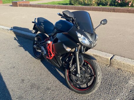 2013 Kawasaki ER-4F (Ninja 400R), чёрный, 400000 рублей, вид 1