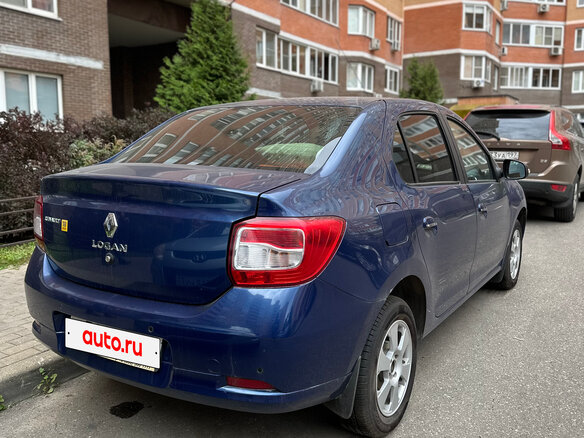 2015 Renault Logan II, синий, 850000 рублей - вид 7