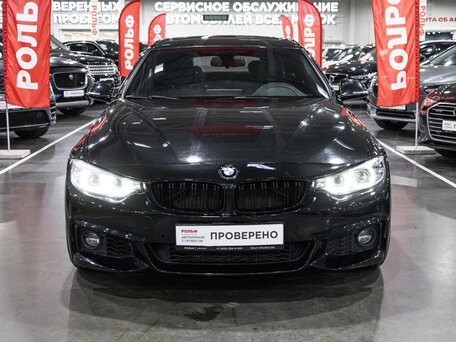 2017 BMW 4 серии Gran Coupe 440i F32/F33/F36 Рестайлинг, чёрный, вид 4