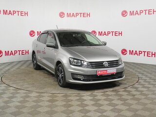 2019 Volkswagen Polo V Рестайлинг, серебристый, 1149000 рублей, вид 3