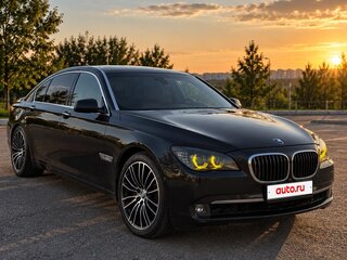 2009 BMW 7 серии 750i V (F01/F02/F04), чёрный, 955000 рублей, вид 2
