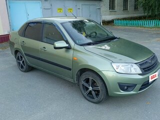 2013 Lada (ВАЗ) Granta I, зелёный, 395000 рублей, вид 3