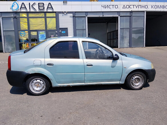 2006 Renault Logan I, зелёный, 90000 рублей - вид 5