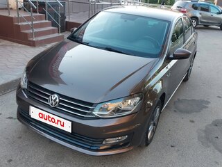 2019 Volkswagen Polo V Рестайлинг, коричневый, 1325000 рублей, вид 2