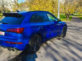 2021 Audi Q5 45 TFSI II (FY) Рестайлинг, синий, 4200000 рублей, вид 5