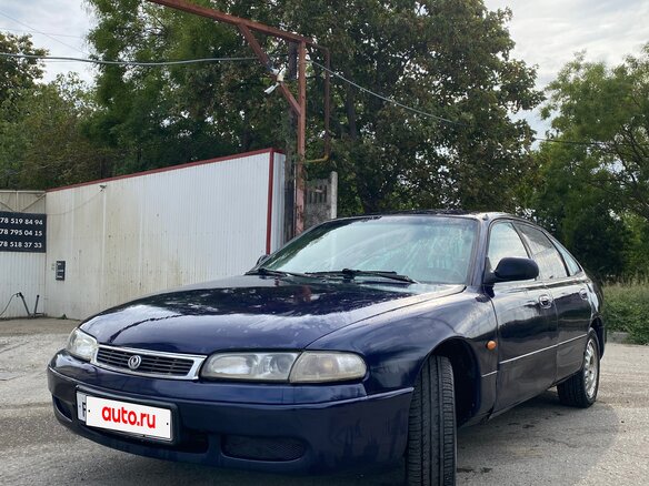 1995 Mazda 626 IV (GE), синий, 320000 рублей