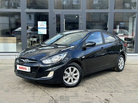 2014 Hyundai Solaris I, чёрный, 830000 рублей, вид 1